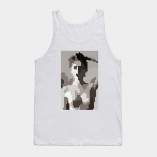 Black and White Girl (Pixel Art) 8 bit merch Tank Top